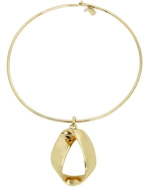 Robert Lee Morris Sculptural Pendant Wire Necklace - Metallic