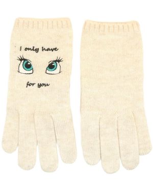 Portolano Playful Eyes Tech Gloves - Natural
