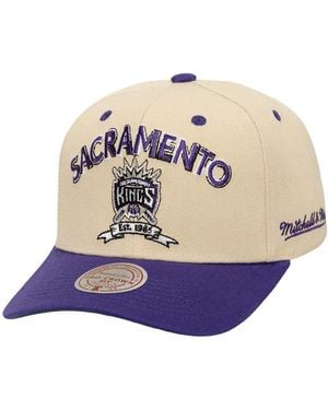 Mitchell & Ness Â Cream/purple Sacramento Kings Nba Champions Soul Legacy Defined Pro Crown Snapback Hat - Multicolor