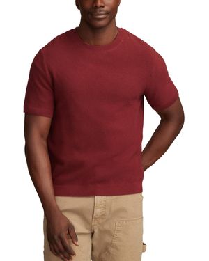 Lucky Brand Short Sleeve Crewneck Sweater - Red