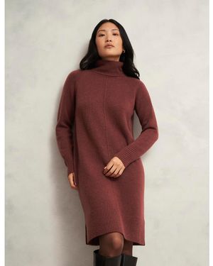 Hobbs Nessa Knitted Dress - Red