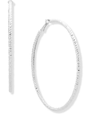 Nine West Tone Hoop Earrings - White