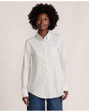 Lands' End No Iron Pinpoint Fit Shirt - White