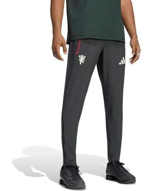 adidas Manchester United Tiro Tech Tapered Leg Pants - Black