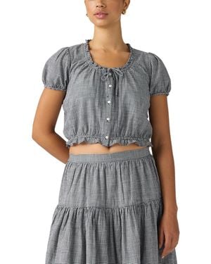 Levi's Plus Size Chiara Short-sleeve Blouse - Gray