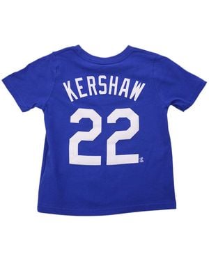 Nike Los Angeles Dodgers Little Boys And Girls Clayton Kershaw Name And Number Player T-shirt - Blue