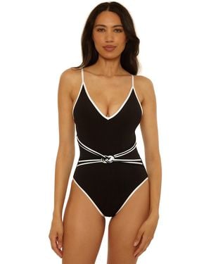 Trina Turk Triumph Micro Braided One-piece Swimsuit - Black