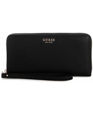 Guess Bethany Mini Zip Around Wallet - Black