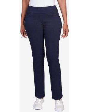 Ruby Rd. Plus Size Mid-rise Ankle Pants - Blue