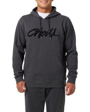 O'neill Sportswear Capitola Logo Applique Pull-on Sweatshirt - Gray