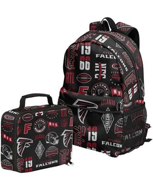 Outerstuff Atlanta Falcons Backpack And Lunchbox Set - Black