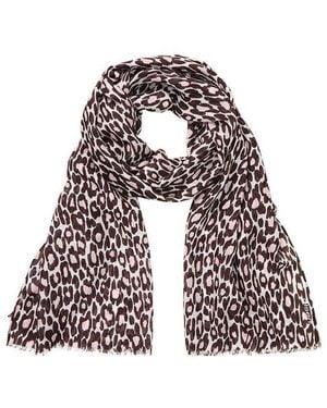 Olsen Leopard Scarf - Black
