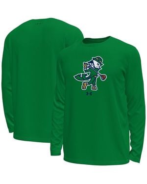 Under Armour Notre Dame Fighting Irish Golf Leprechaun Tech Stretch Long Sleeve T-shirt - Green