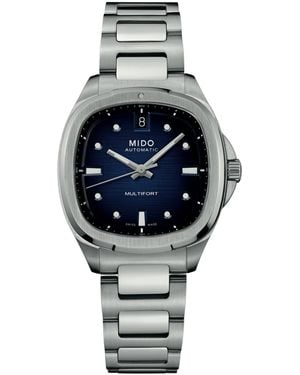 MIDO Swiss Automatic Multifort Tv Stainless Steel Watch - Gray