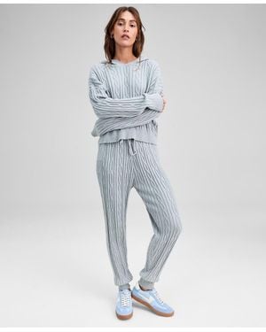 And Now This Cable-knit jogger Pants - Blue
