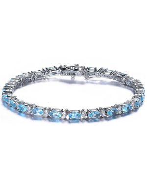 Genevive Jewelry Sterling Silver - Blue