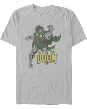Fifth Sun Doctor Doom Short Sleeve T-shirt - Gray