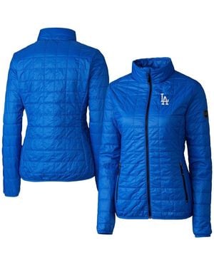 Cutter & Buck Los Angeles Dodgers Rainier Primaloft Eco Insulated Full-zip Puffer Jacket - Blue
