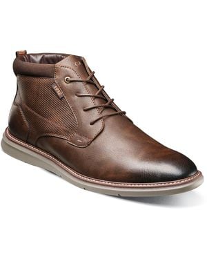 Nunn Bush Chase Plain Toe Chukka Boots - Brown