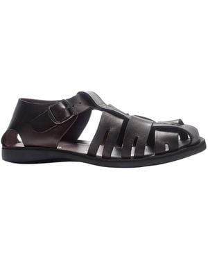 A. Veer Santorini Fisherman Sandals - Black
