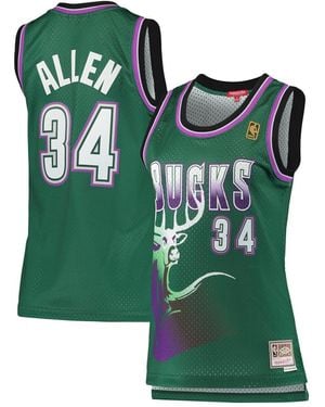 Mitchell & Ness Ray Allen Milwaukee Bucks 1996-97 Hardwood Classics Swingman Jersey - Green