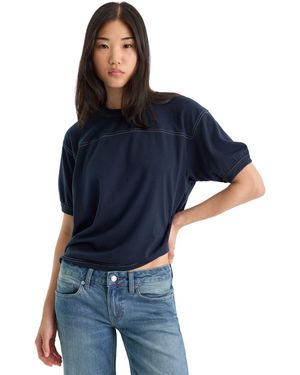 GOOD AMERICAN The Gym Crewneck T-shirt - Blue