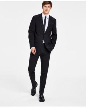 BarIII Solid Skinny Fit Wrinkle Resistant Suit Separates Created For Macys Close Out - Blue