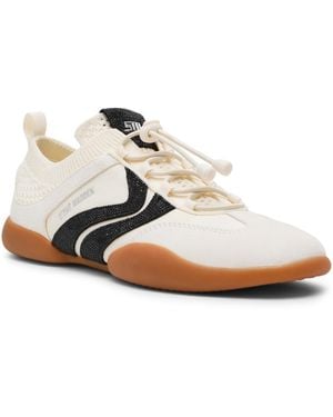 Steve Madden Reboot-r Rhinestone Lace-up Sneakers - White