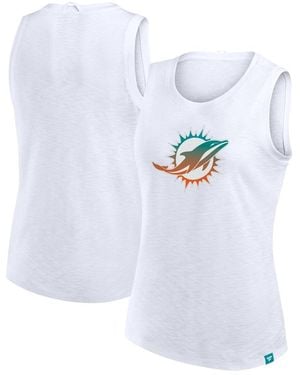 Fanatics Miami Dolphins Slub Tank Top - White