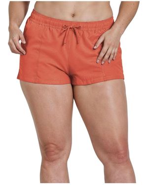 Calypsa Plus Size 2"-3" Board Shorts - Red
