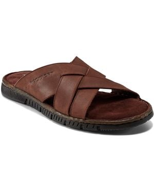 Rockport Jaya Slip-on Casual Flat Sandals - Brown