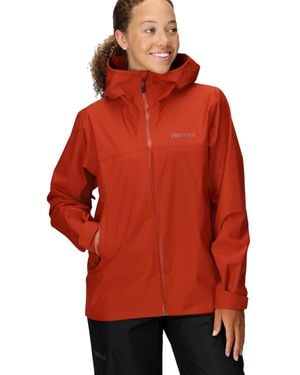 Marmot Minimalist Pertex Hooded Collar Jackets - Red