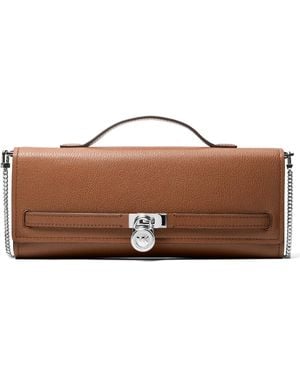 Michael Kors Hamilton Moderne Medium East West Clutch - Brown