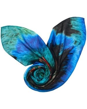 Desigual Printed Lacroix Scarf - Blue