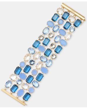 Ralph Lauren Multi-stone 3-row Flex Bracelet - Blue