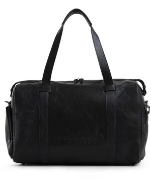 Velez Essential Hand-aged Bowling Handbag - Black