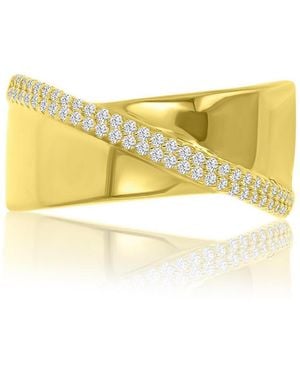 Macy's Cubic Zirconia Crossover Ring - Yellow