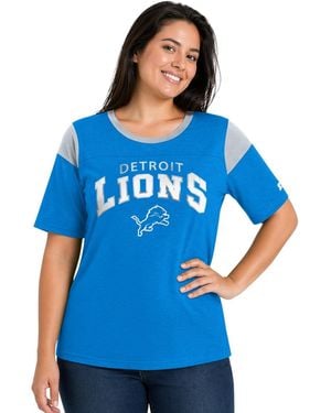 Starter Detroit Lions Plus Size Linebacker Slub T-shirt - Blue