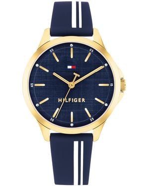 Tommy Hilfiger Quartz Silicone Strap Watch - Blue