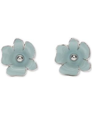 Kate Spade Cubic Zirconia Golden Bloom Flower Stud Earrings - Blue
