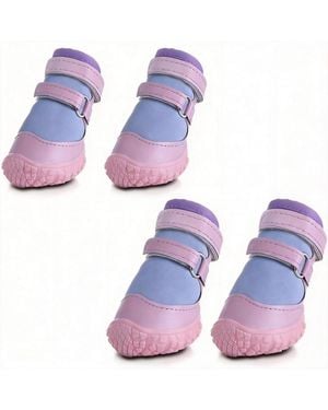 Aronkl Anti-slip Breathable Dog Boots For Paw Protection - Purple