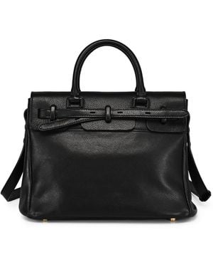 Old Trend Wishbone Medium Satchel Bag - Black