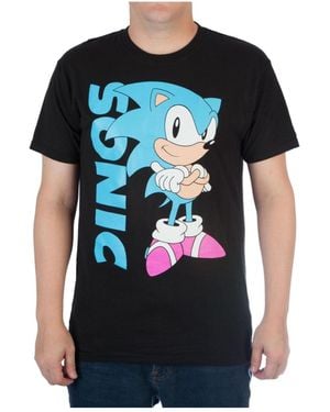 Sonic The Hedgehog Sega Sonic T-shirt-m - Black