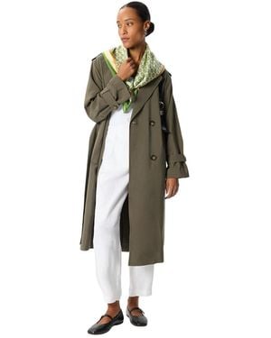 Whistles Riley Trench Coat - Green