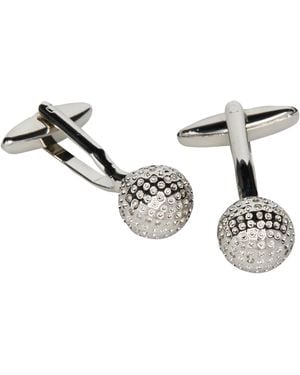 Perry Ellis Tone Golf Ball Cufflinks - Metallic