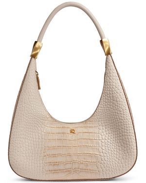 Donna Karan Quogue Small Leather Shoulder Handbag - Natural