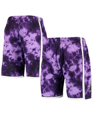 Mitchell & Ness Los Angeles Lakers Hardwood Classics 2009 Galaxy Swingman Shorts - Purple