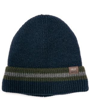 Muk Luks Heat Retainer Cuffed Knit Beanie - Blue