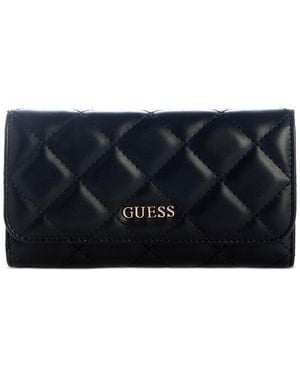 Guess Tinsley Quilted Slim Clutch - Black