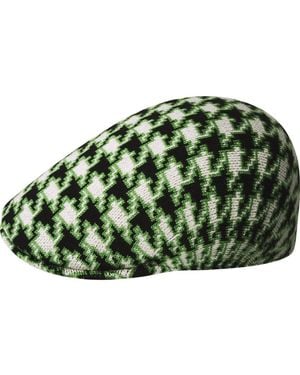 Kangol Houndstooth 507 Newsboy Cap - Green